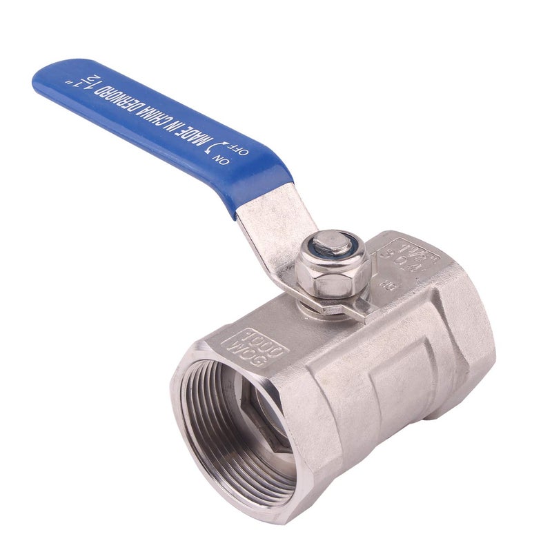 DERNORD Stainless Steel Ball Valve 1PC Type NPT Standard Port for Water, Oil, and Gas (1.5 Inch Ball Valve) - Image 5